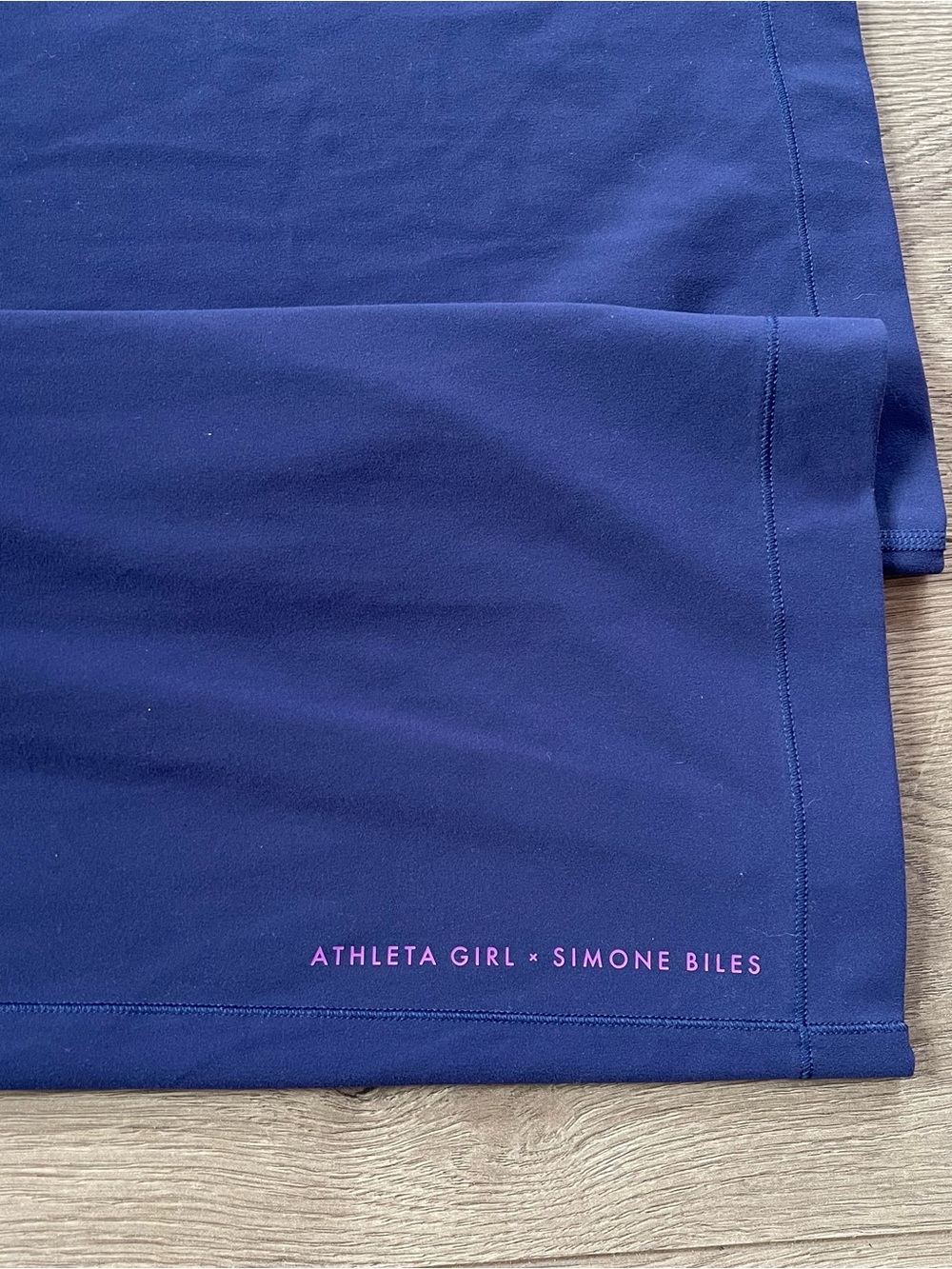 Athleta Girl x Simone Biles Size Small / 7 Navy Blue Wide Leg Jumpsuit - Picture 7 of 10